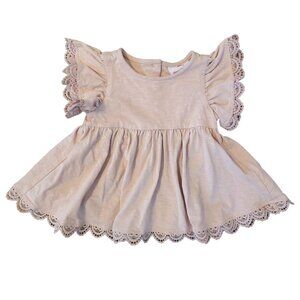 Tommy Bahama Toddler Girls 2T Lace Ruffle Sleeve Dress Pink